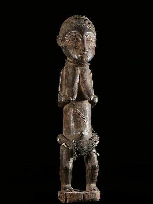 Statuette anthropomorphe singe - Baoule - Côte d'Ivoire