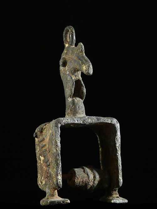 Poulie de metier a tisser en bronze - Senoufo - Côte d'Ivoire