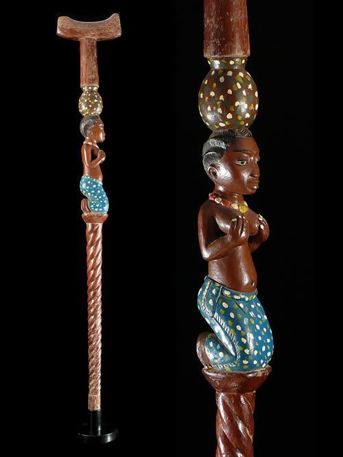 Canne polychrome - Mossi - Burkina Faso - Objets de regalia