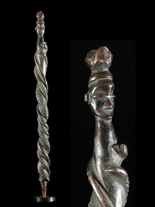 Sceptre de dignitaire - Yaka - RDC Zaire - Objets de regalia