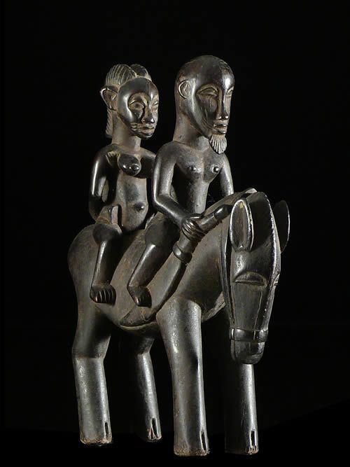 Cavalier et son cheval Syonfolo - Senoufo - Côte d'Ivoire