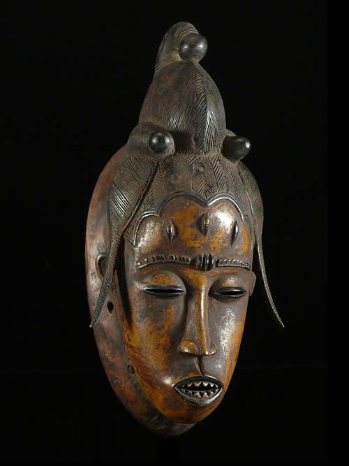 Masque Polychrome Gou - Gouro - Côte d'Ivoire