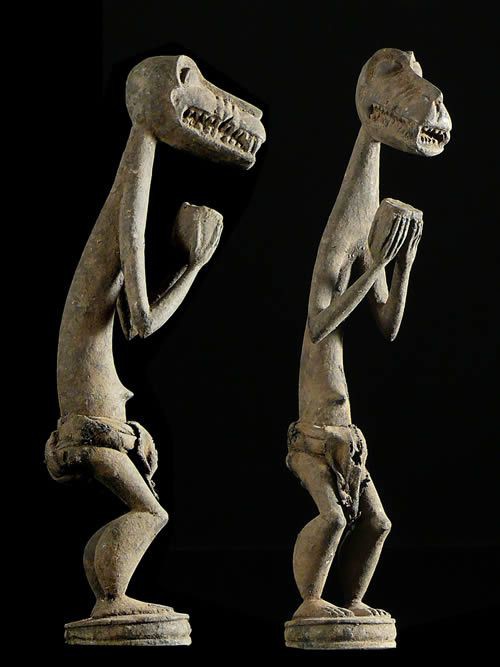 Statuette genie singe Gbekre - Baoule - Côte d'Ivoire