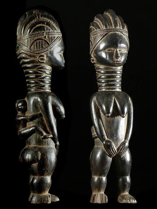 Statuette de fertilite Minsereh - Mende - Sierra Leone