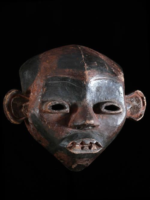 Masque de guerre polychrome - Boa - RDC Zaire