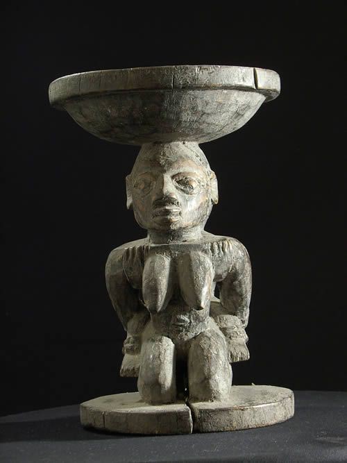 Coupe ancienne Adjere Fa - Yoruba - Benin - Statues Africaines