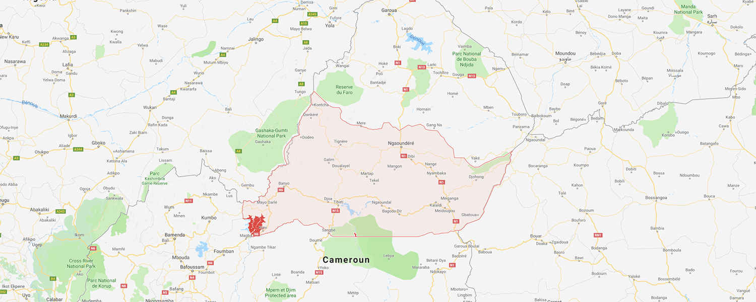 localisation de ethnie Mambila