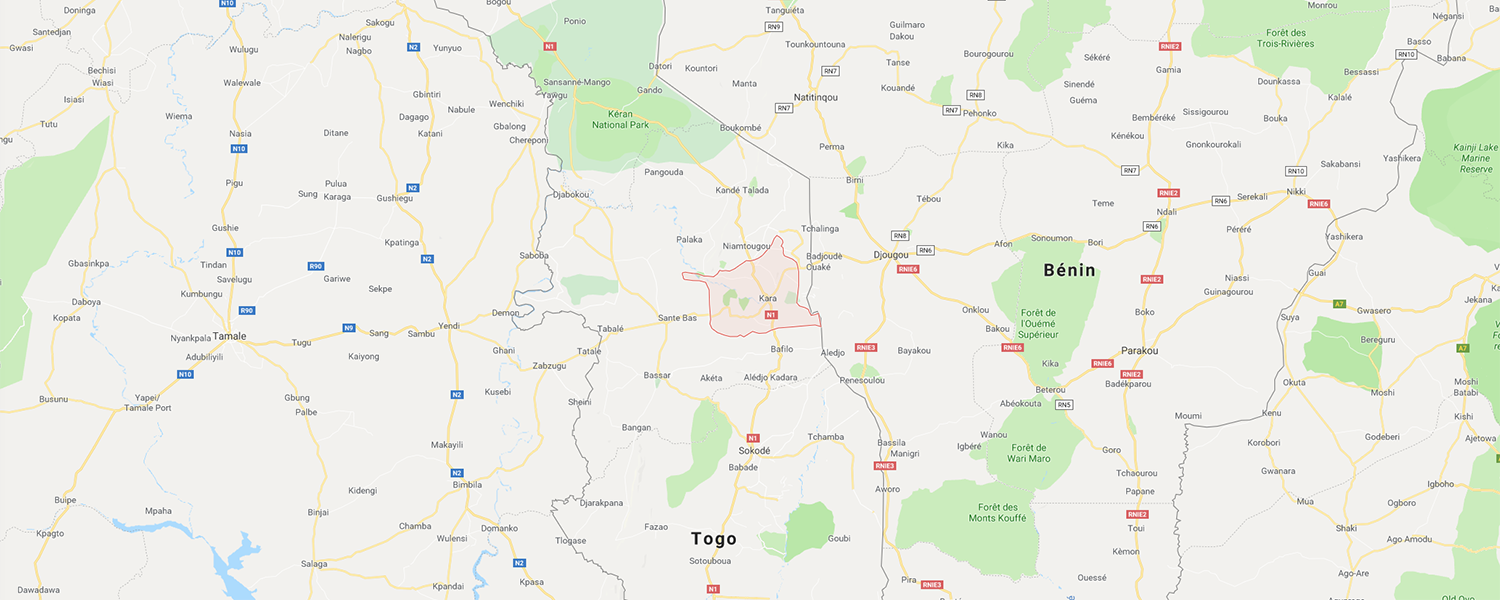 localisation de ethnie Kabye / Kabre