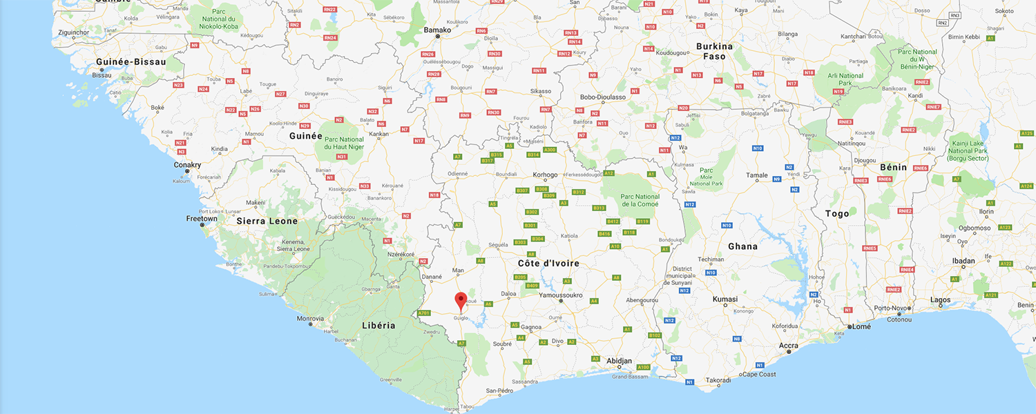 localisation de ethnie Guere / Gewo