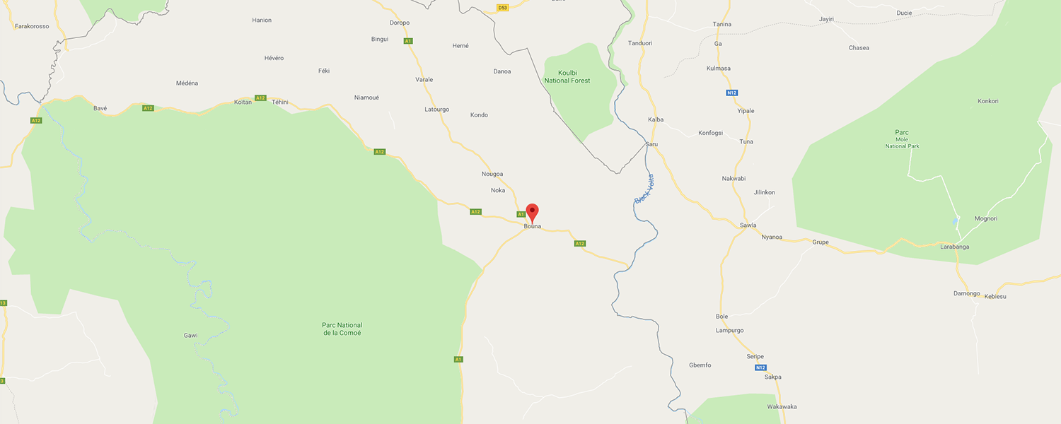 localisation de ethnie Koulango / Kulango Buna