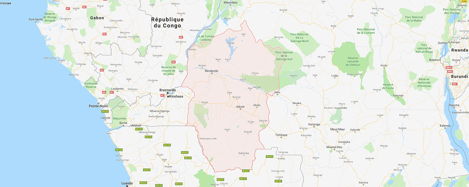 localisation de ethnie Kwese / Ba-Kwese