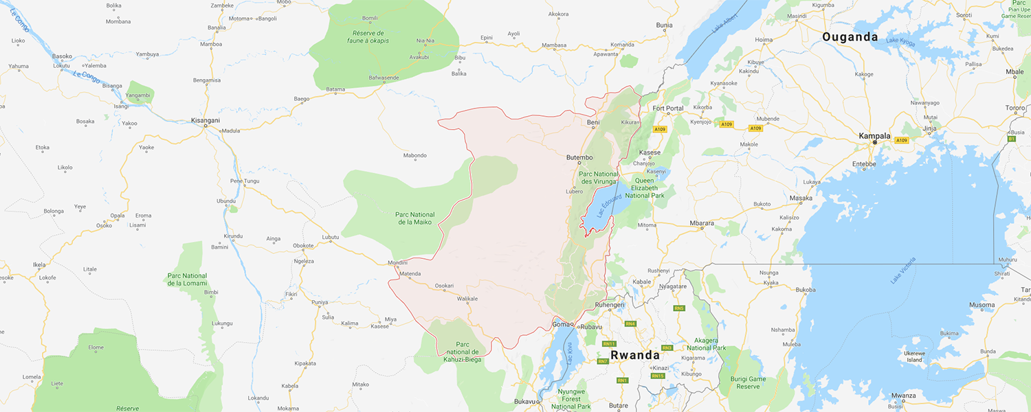 localisation de ethnie Nande / Yira