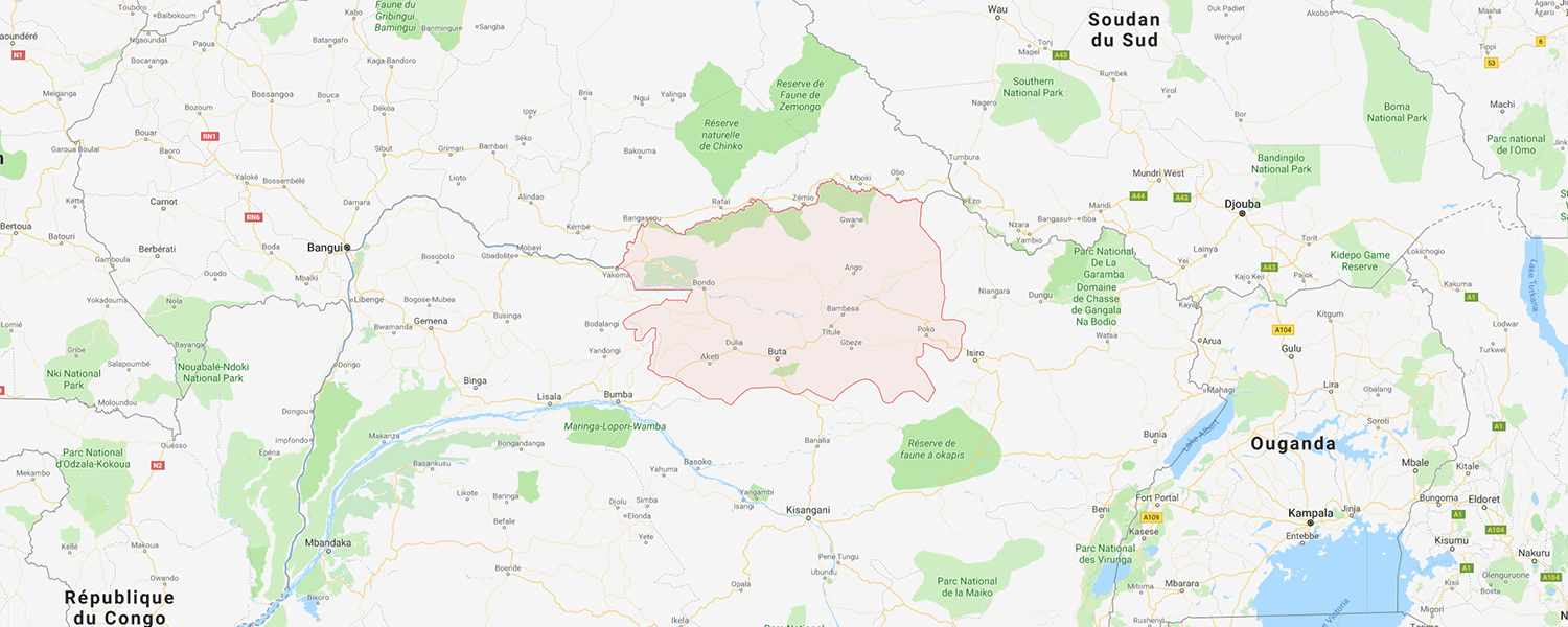 localisation de ethnie Zande / Azande
