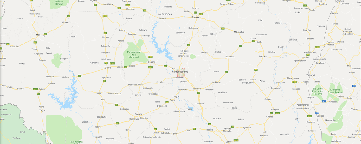 localisation de ethnie Baoulé / Baule