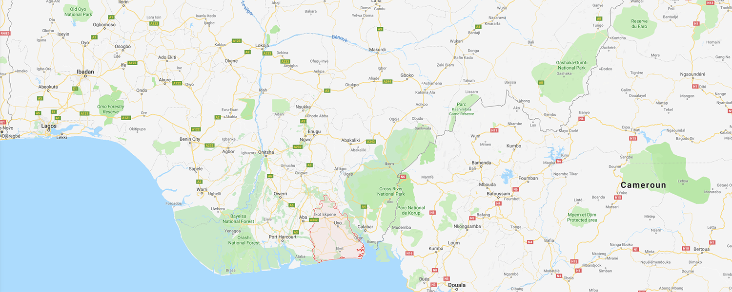 localisation de ethnie Ibibio