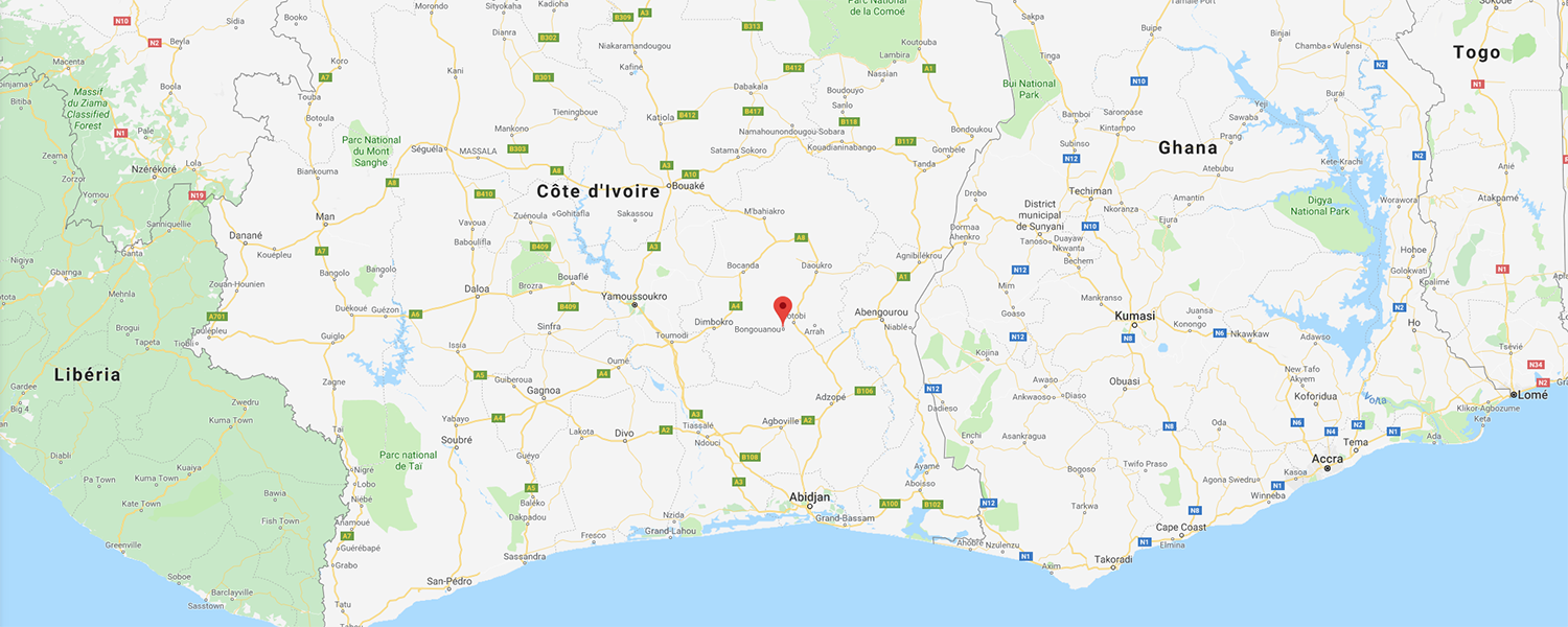 localisation de ethnie Agni / Anyi