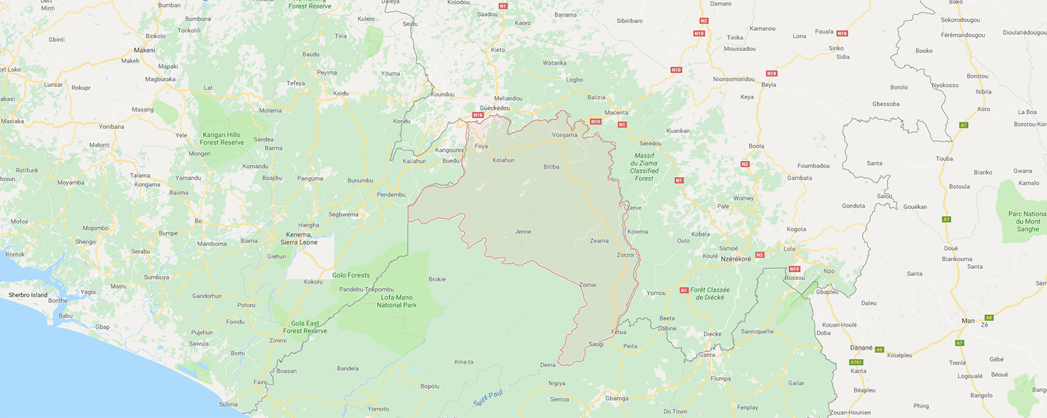 localisation de ethnie Toma / Loma