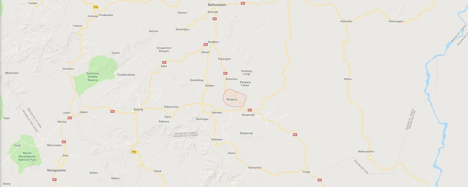 localisation de ethnie Bangwa / Bangoua