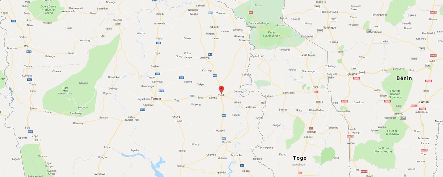 localisation de ethnie Konkomba