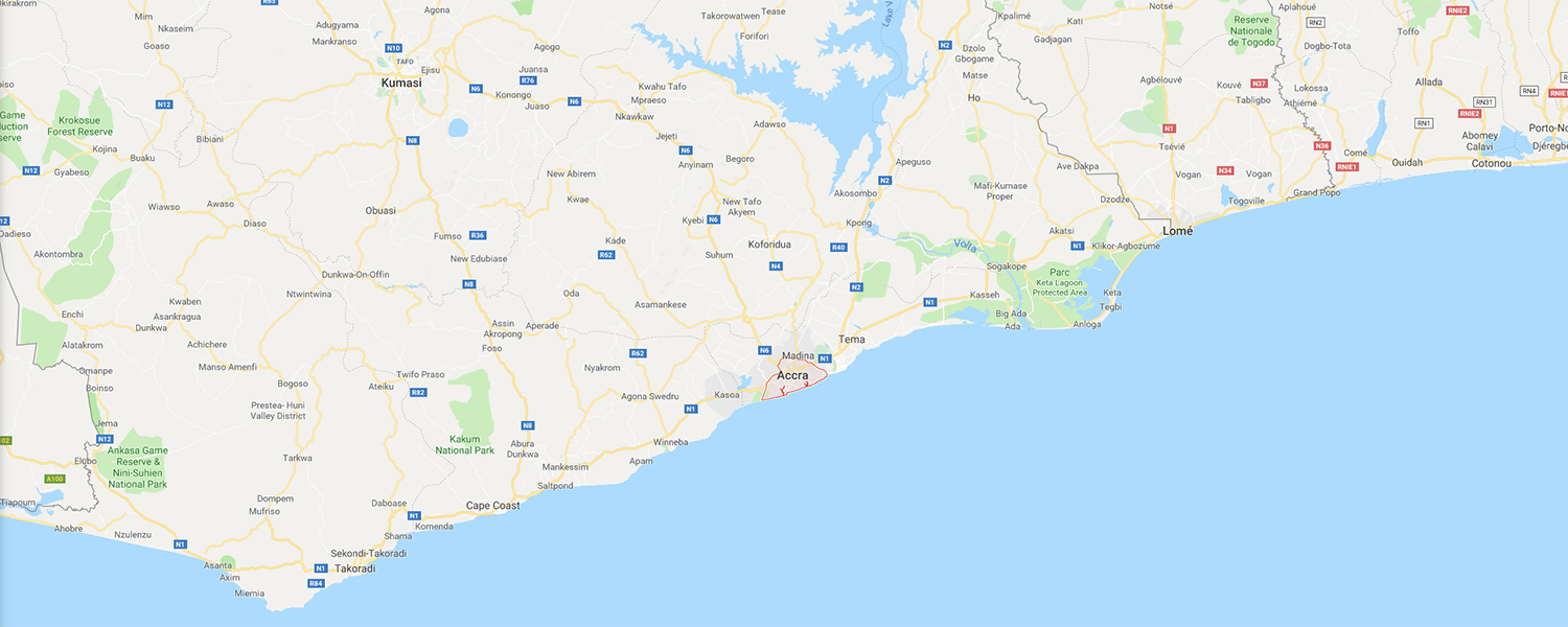 localisation de ethnie Ga