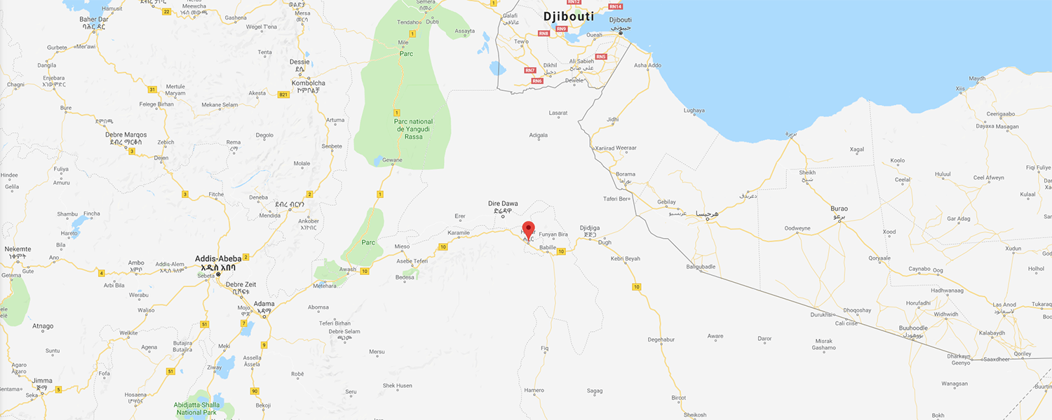localisation de ethnie Harari