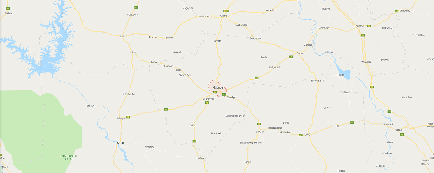 localisation de ethnie Bété