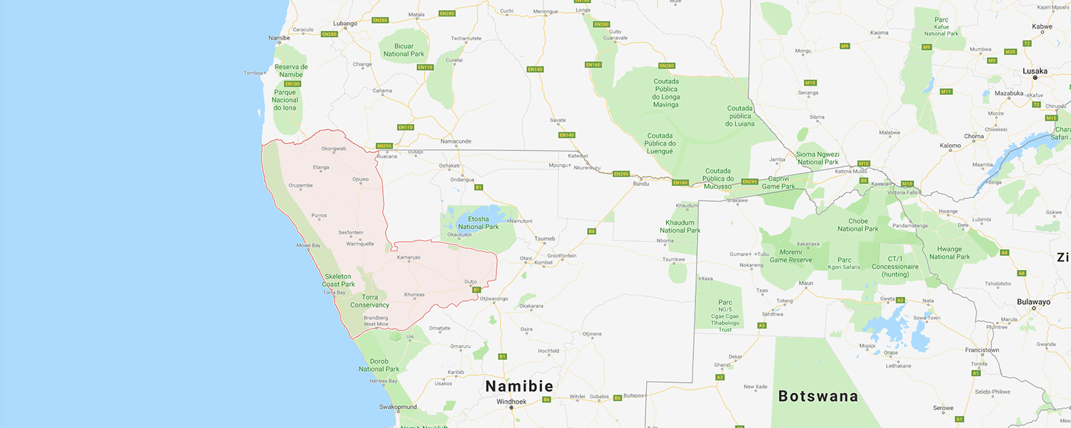 localisation de ethnie Himba