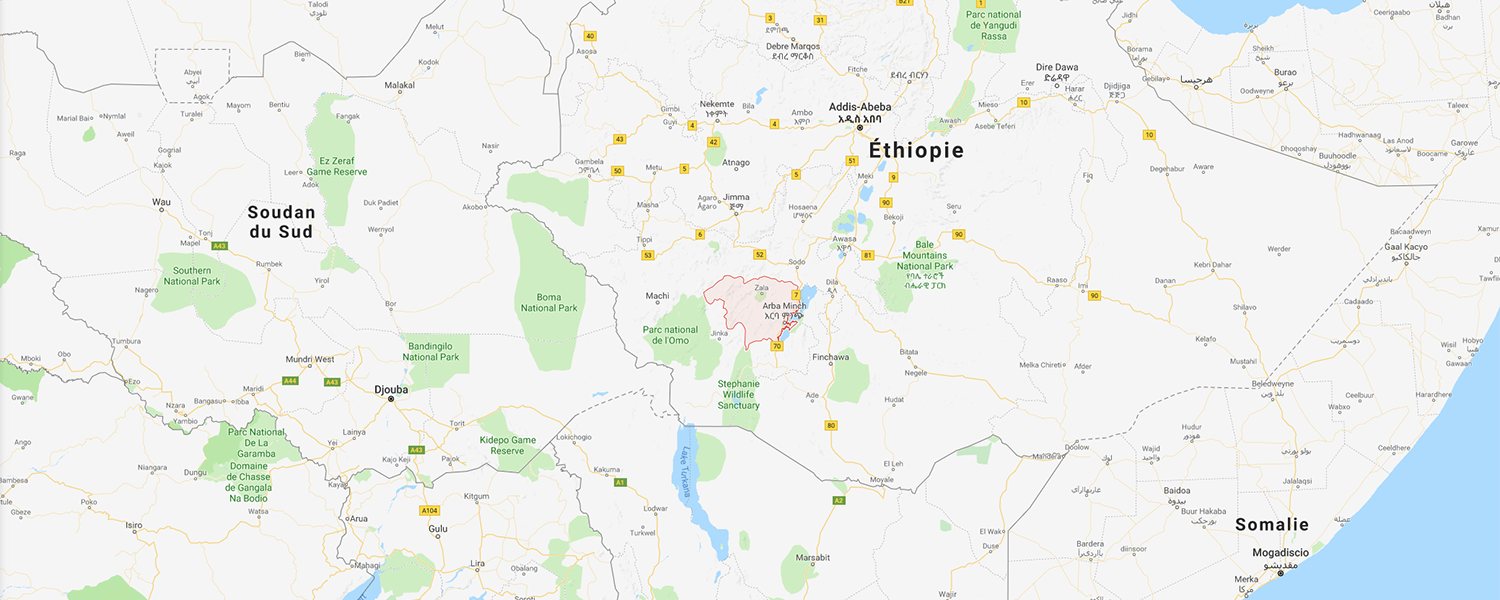 localisation de ethnie Dorze