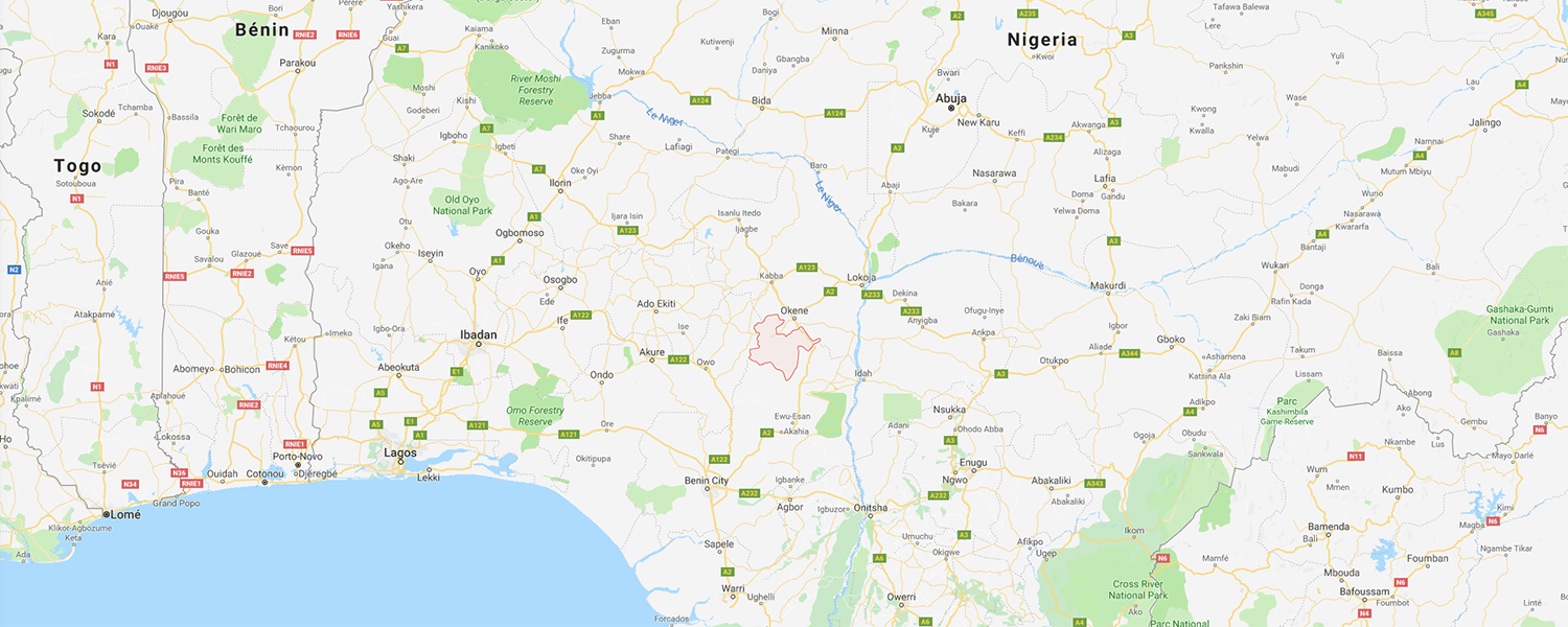 localisation de ethnie Ebira - Igbira