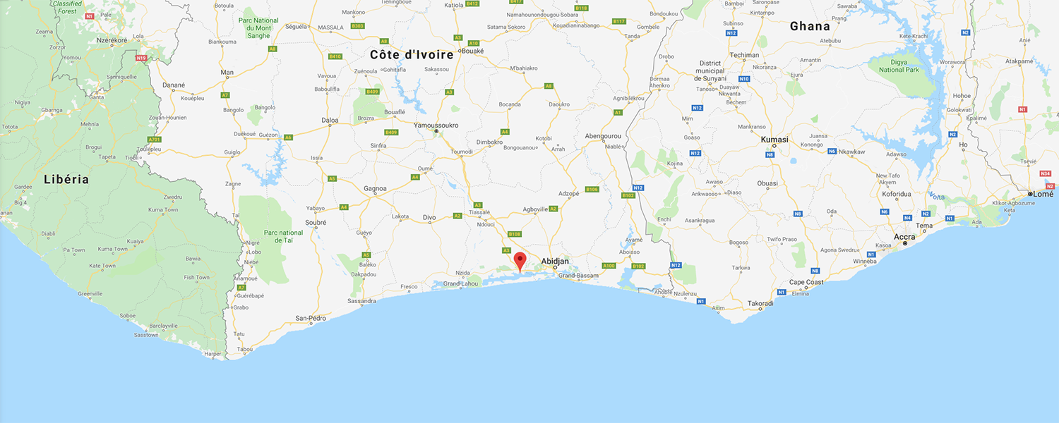 localisation de ethnie Ebrie