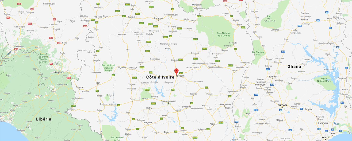 localisation de ethnie Yaoure / Yohouré