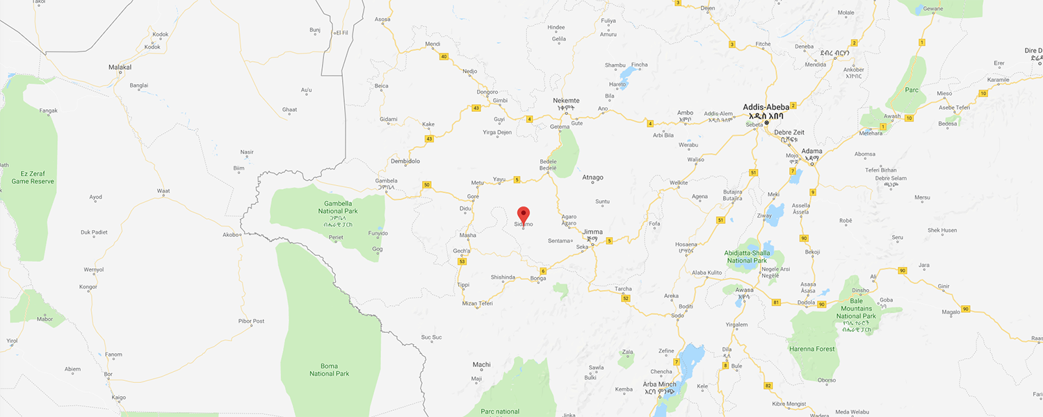 localisation de ethnie Sidama / Sidamo