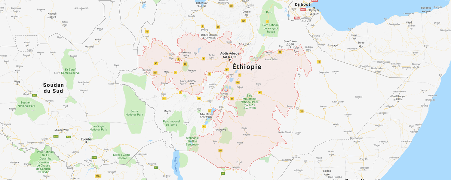 localisation de ethnie Oromo / Oroma