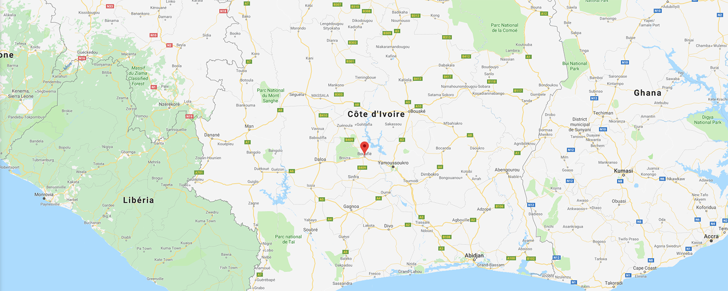 localisation de ethnie Gouro / Guro