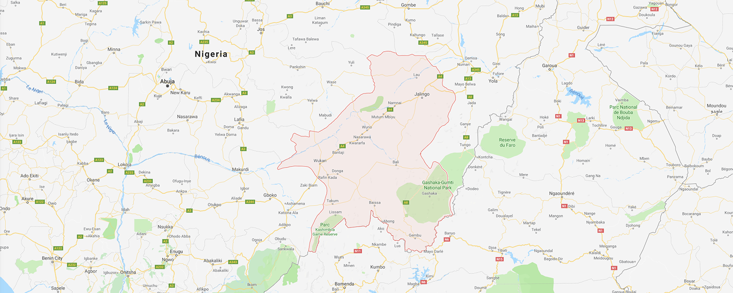 localisation de ethnie Jukun / Takum