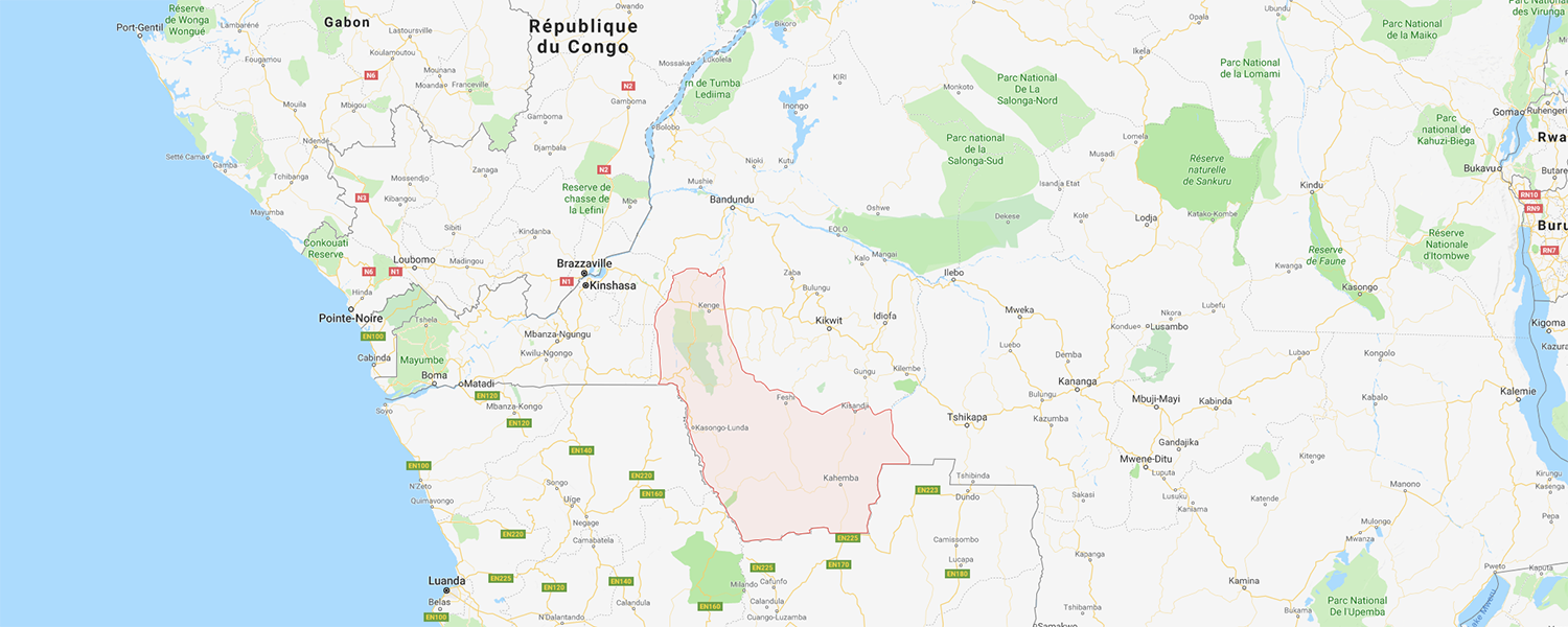 localisation de ethnie Yaka